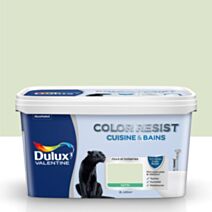 Peinture Pièces Humides Color Resist Cuisine & Bains Tendrement Vert Satin 2L - DULUX VALENTINE
