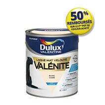 Peinture Valénite velouté mat 2L blanc cassé DULUX VALENTINE