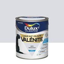 Peinture Laque Boiseries et Ferronnerie Valénite Gris Tendance Mat 2L - DULUX VALENTINE