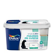 Peinture De Rénovation Dulux Valentine Simple & Deco Meubles De Cuisine Satin Blanc 2 L