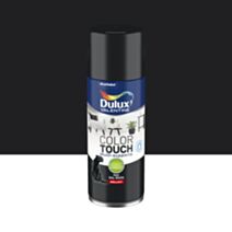 Peinture aérosol Multi-supports Int/Ext Color Touch Noir Brillant 400ml - DULUX VALENTINE