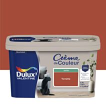 Peinture Crème de couleur satin tomette 2,5L - DULUX VALENTINE