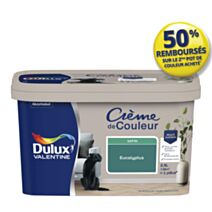 Peinture Crème de couleur satin eucalyptus 2,5L - DULUX VALENTINE