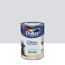 Peinture murs et boiseries Crème de Couleur Satin Gris Tendance 1,25L - DULUX VALENTINE