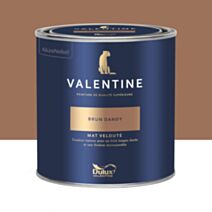 Peinture Valentine Mat Velouté Brun Dandy 0,5L- DULUX VALENTINE