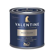 Peinture Valentine Mat Velouté Brun Tourbé 0,125L- DULUX VALENTINE