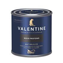 Peinture Valentine Mat Velouté Noir Profond 0,125L- DULUX VALENTINE