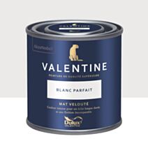 Peinture Valentine Mat Velouté Blanc Parfait 0,125L- DULUX VALENTINE