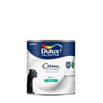 Peinture Crème de Couleur Biosourcé satin Blanc 0,5L - DULUX VALENTINE