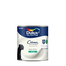 Peinture Crème de Couleur Biosourcé - Base White - Satin - 0,5L - DULUX VALENTINE
