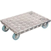 Plateau de manutention à roulettes L. 40 x l. 60 cm. Charge maxi 180 kg