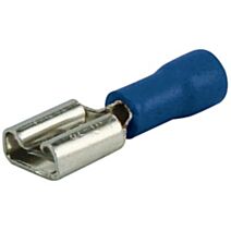 Cosses plates femelles 6,3mm bleu x10 - ALTIUM