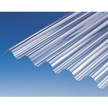 Plaque Ondulée PVC Transparent L.2,50xL.0,90m