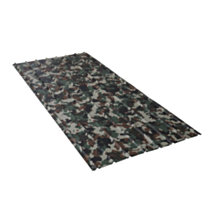 Plaque laquée nervurée camouflage 0,40mm 200x91cm