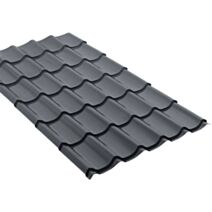 Panneau tuile galvanisé 50/100e 1,95x1,04cm Anthracite