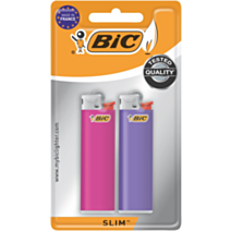 2 Briquets slim blanc - BIC