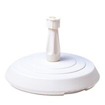 Pied de parasol béton 14kg 39x25cm blanc - EDA