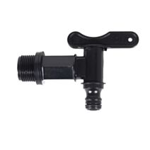 Robinet pour récupérateur d'eau 3/4 gaz joint noir