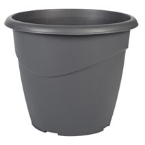 Pot non percé marina D18cm 2L gris anthracite - EDA