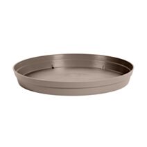 Soucoupe Carré Toscane Ø34,5cm Taupe - EDA