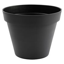 Pot rond Toscane plastique moulé Ø60 gris - EDA
