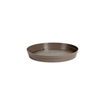 Soucoupe ronde toscane taupe diam 40c,5cm - EDA