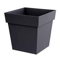 Pot carré Toscane 38L gris anthracite - EDA