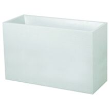 Jardinière plastique haute GRAPHIT - blanc cérusé - EDA