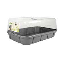 Mini-serre de culture 56x38x25cm Gris Anthracite - EDA