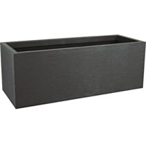 Jardinière plastique Graphit Up 79,5x29,5x29,5cm 57L gris - EDA