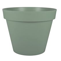 Pot rond Toscane plastique Ø60 vert laurier - EDA