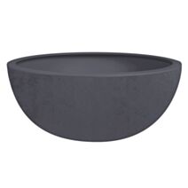 Vasque Basalt Up plastique rond Ø40x16,5cm gris anthracite - POETIC