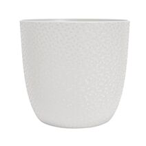 Cache-pot "OPALE" Ø 22 cm Ivoire