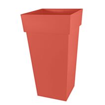 Pot Toscane XXL carré 44x44x80,5cm rouge - EDA