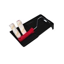 Set de 4 pièces mini rouleau 10 cm peinture mate et satinée - SAVY