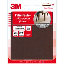 Patin feutre adhésif 90x80mm - 3M