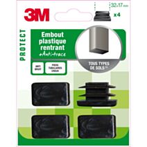 Embout plastique rectangle 32x17mm - 3M
