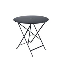 Table bistrot carbone Ø77x74cm gris - FERMOB