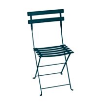 Chaise pliante Bistro métal bleu Acapulco - FERMOB