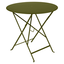 Table de jardin Bistro 77x77cm métal pesto