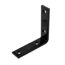 1 équerre de renfort 100x100x4mm acier plastifié noir - VYNEX