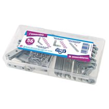 Coffret équerres et pattes d'assemblage x56 - VYNEX