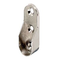Support tube ovale mur nickelé 30x15x2 - VYNEX