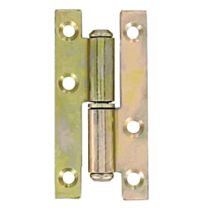 2 Paumelles de bâtiment 80x40mm droites - VYNEX