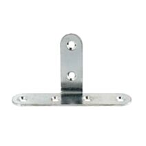 1 équerre en t 80x40x15mm acier zingué - VYNEX
