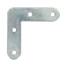 4 équerres plates 50x50x2mm acier zingué - VYNEX