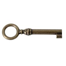 Clé "Louis Philippe" 40mm vieux laiton