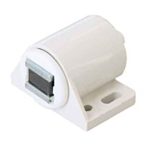 Loqueteau magnétique plastique rond 4kg blanc - VYNEX