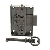 Serrure en applique 25mm gauche acier poli - VYNEX