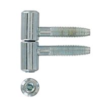 Fiche à visser réglable D13mm, 2p